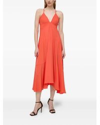 Silvian Heach - V-Neck Midi Dress - Lyst