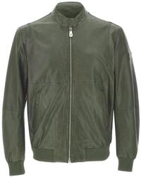 Peuterey - Zip Leather Jacket - Lyst