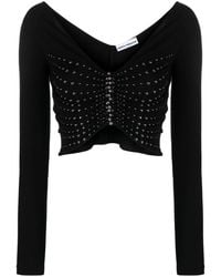 Rabanne - Stud-detail Cropped Top - Lyst