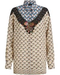 Etro - All-over Floral Print Shirt - Lyst