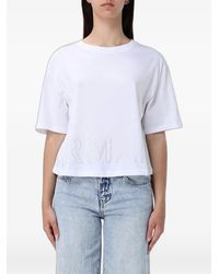 ARMANI EXCHANGE - Rhinestone-Embellished T-Shirt - Lyst