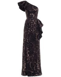 Saiid Kobeisy - Ruffled Sequin-Embroidered Maxi Dress - Lyst
