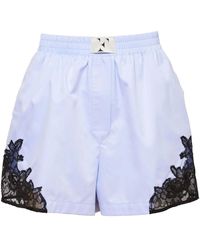 Fleur du Mal - レースインサート ショートパンツ - Lyst