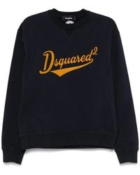 DSquared² - Logo-Flocked Sweatshirt - Lyst