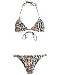 Reina Olga - Leopard-print Scrunchie Bikini Set - Lyst