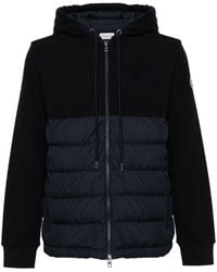 Moncler - Panelled Hooded Cardigan - Lyst
