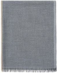 Brunello Cucinelli - Colorblock Cashmere And Silk Scarf - Lyst
