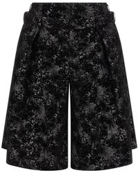 Comme des Garçons - Double-Layer Abstract-Pattern Shorts - Lyst