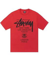 Stussy - Crew-Neck T-Shirt - Lyst