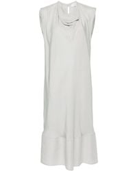 Lemaire - Kleid mit drapiertem Ausschnitt - Lyst