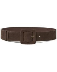 Fabiana Filippi - Ceinture En Daim À Boucle Carrée - Lyst