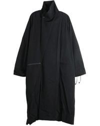 Yohji Yamamoto - High-Neck Zip-Detail Coat - Lyst