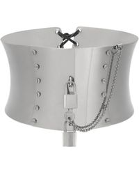 Dolce & Gabbana - Ceinture-corset à détail de cadenas - Lyst