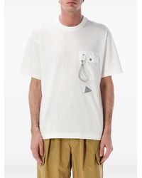 and wander - Flap-Pocket T-Shirt - Lyst