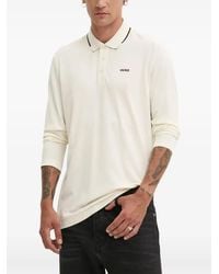 HUGO - Long-Sleeve Polo Shirt - Lyst