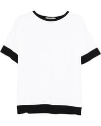 D.exterior - T-Shirt À Bords Contrastants - Lyst