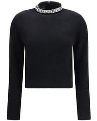 Pinko - Berlino Crystal-Embellished Sweater - Lyst