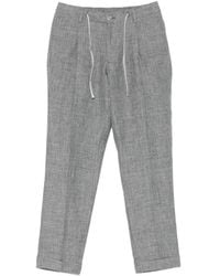 Barba Napoli - Roma Drawstring-Waistband Pleated Trousers - Lyst