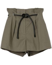 3.1 Phillip Lim - Origami Belted Shorts - Lyst