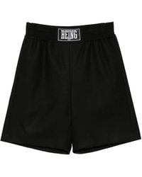 Sacai - Logo-Patch Shorts - Lyst