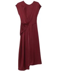 Victoria Beckham - Robe Mi-Longue Aria À Détail Torsadé - Lyst