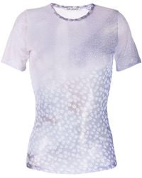 Our Legacy - Sheer Floral-print T-shirt - Lyst