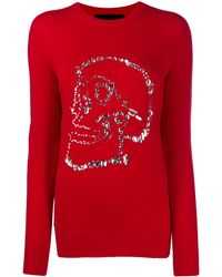 Philipp Plein - Pullover Mit Kristallen - Lyst
