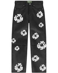 DENIM TEARS - Floral-Motif Trousers - Lyst