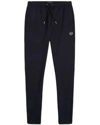 Fred Perry - Loopback Logo-Embroidered Drawstring Track Pants - Lyst