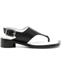MM6 by Maison Martin Margiela - Anatomic 35mm leather sandals - Lyst