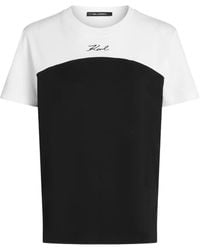 KARL LAGERFELD - Short-Sleeves Cotton T-Shirt - Lyst