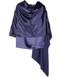 Ports 1961 - Draped Satin-Effect Top - Lyst