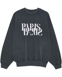 Anine Bing - Jaci Paris-print Sweatshirt - Lyst