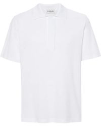 Lanvin - Short-Sleeve Cotton Polo Shirt - Lyst