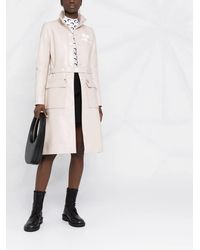 Courreges - Logo-Appliqué Vinyl Trench Coat - Lyst