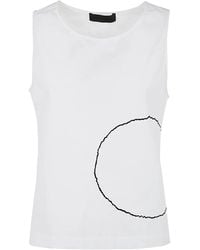 Maria Calderara - Oberteil mit Kreis-Print - Lyst