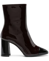CAREL PARIS - Donna 85mm Leather Ankle Boots - Lyst