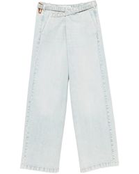 DARKPARK - Crossover-Waist Wide-Leg Jeans - Lyst