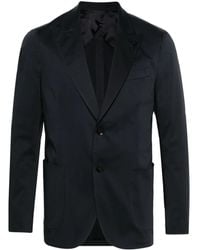 Lardini - Single-Breasted Cotton Blazer - Lyst