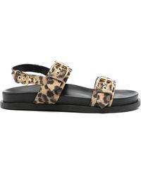 Agl Attilio Giusti Leombruni - Sandalen mit Leoparden-Print - Lyst