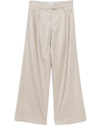 Brunello Cucinelli - Wool Blend Trousers - Lyst