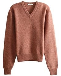Lemaire - V-Neck Sweater - Lyst