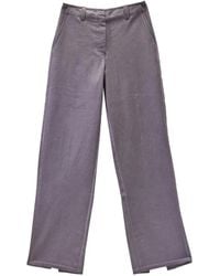 Sunnei - Contrast-Stitch Rear-Slit Trousers - Lyst