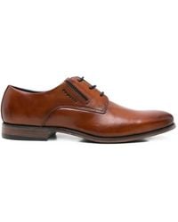 Bugatti - Logo-Plaque Elasticated-Insert Derby Shoes - Lyst