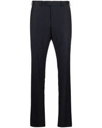 Emporio Armani - Tapered-Leg Tailored Trousers - Lyst