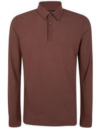 Zanone - Long-Sleeve Polo Shirt - Lyst