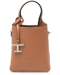 Tod's - Micro T Timeless Leather Tote Bag - Lyst