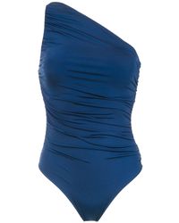 Brigitte Bardot Bañador de un solo hombro - Azul