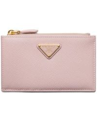 Prada - Saffiano Leather Card Holder - Lyst