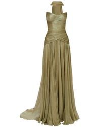 IRIS SERBAN - Linda Ruched Maxi Gown - Lyst